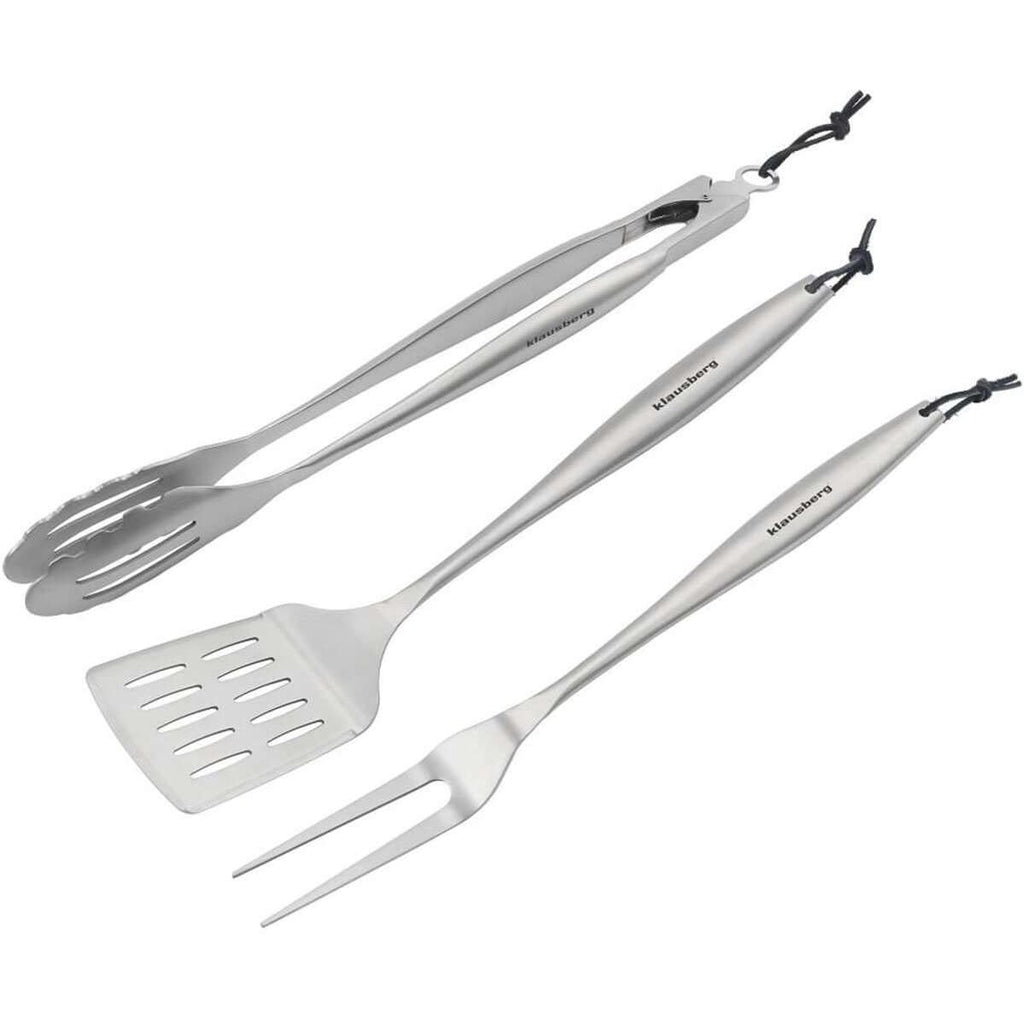 Klausberg barbecueset KB-7900, 3-delig, rvs, spatel, vork en tang (2)