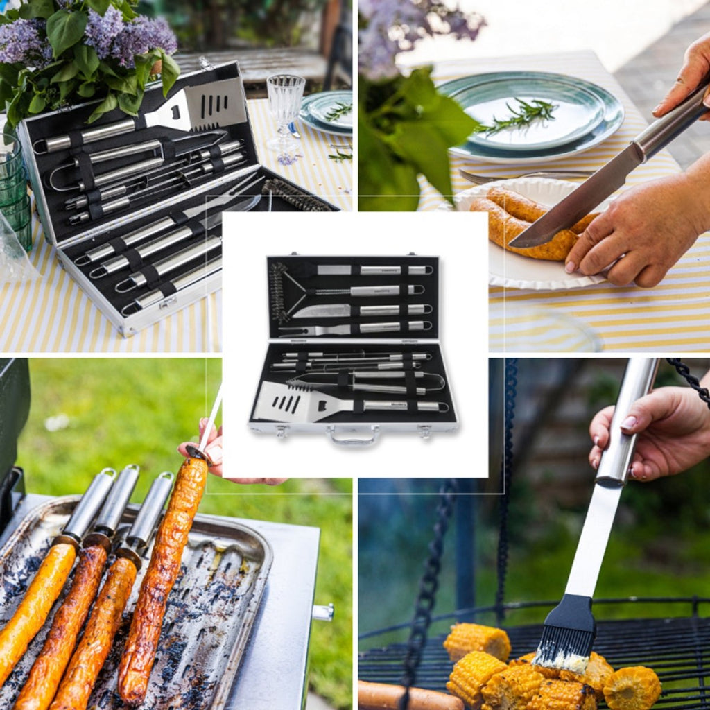 Klausberg barbecueset KB-7901, 10-delig in opbergcase, rvs (5)