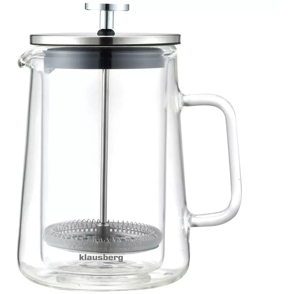 Klausberg koffie- en theezetter 0,6 L, dubbelwandig glas