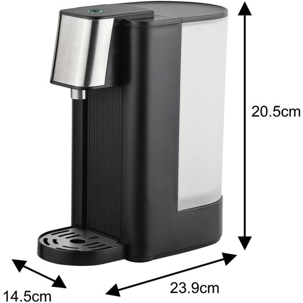Klausberg KB7877 heetwaterdispenser 2,5 L, zwart en rvs, 2600 W (2)