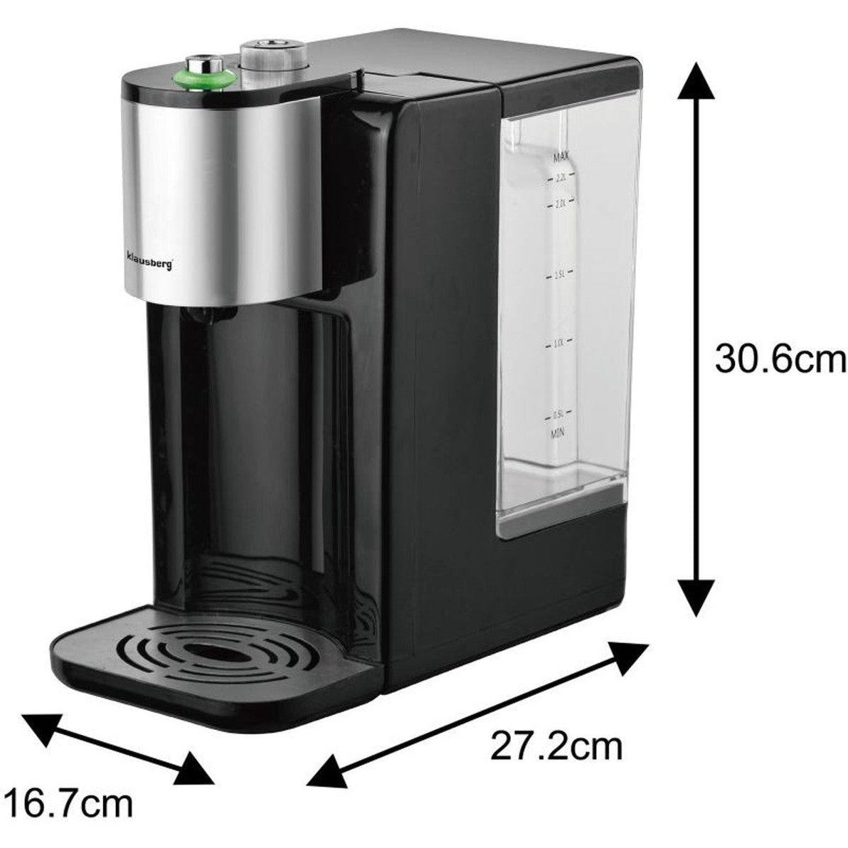Klausberg KB7878 heetwaterdispenser 2,2 L, 45 tot 100 °C (2)