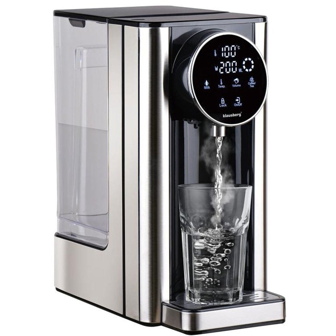 Klausberg KB7880 heetwaterdispenser 2,7 L, led-touchbediening
