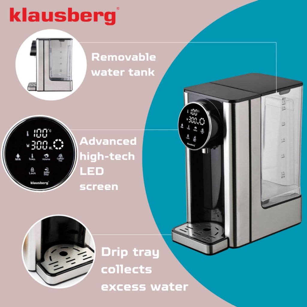Klausberg KB7880 heetwaterdispenser 2,7 L, led-touchbediening (8)