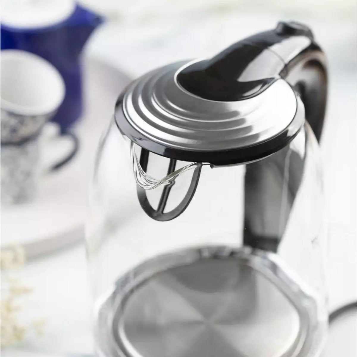 Klausberg KB7886 elektrische waterkoker 1,7 L, glas en rvs, led (3)