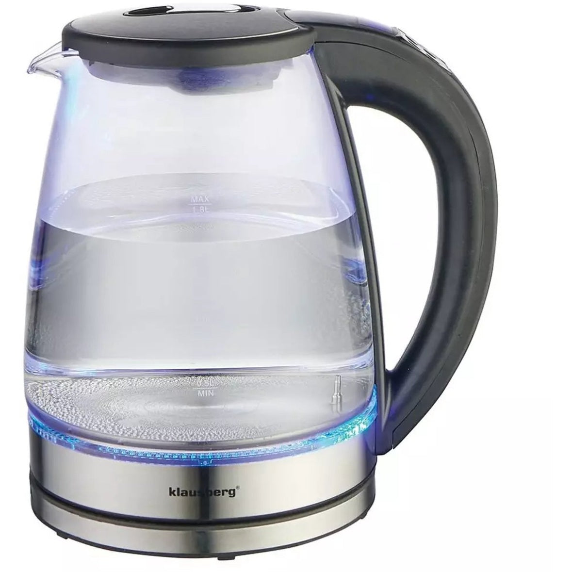 Klausberg KB7887 elektrische waterkoker 1,8 L, glas, RGB-led