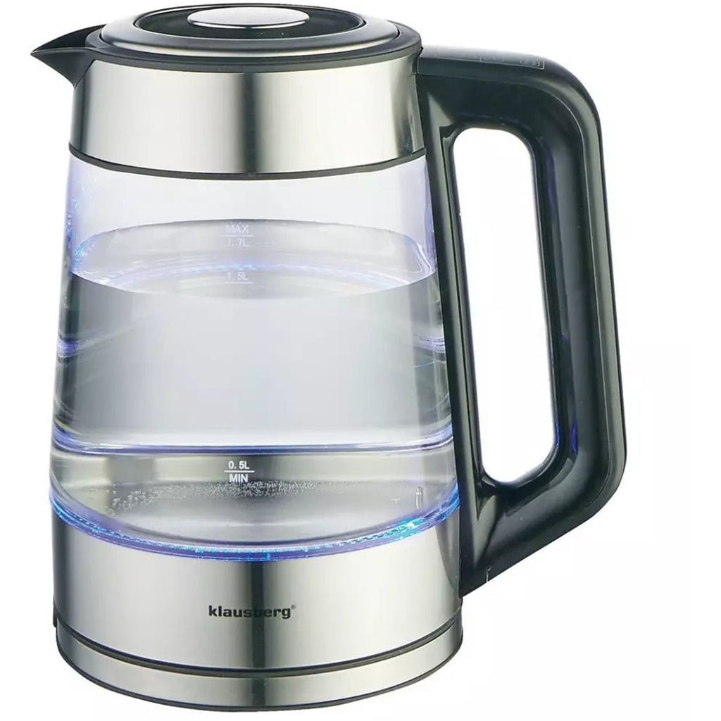 Klausberg KB7888 elektrische waterkoker 1,7 L, glas, RGB-led