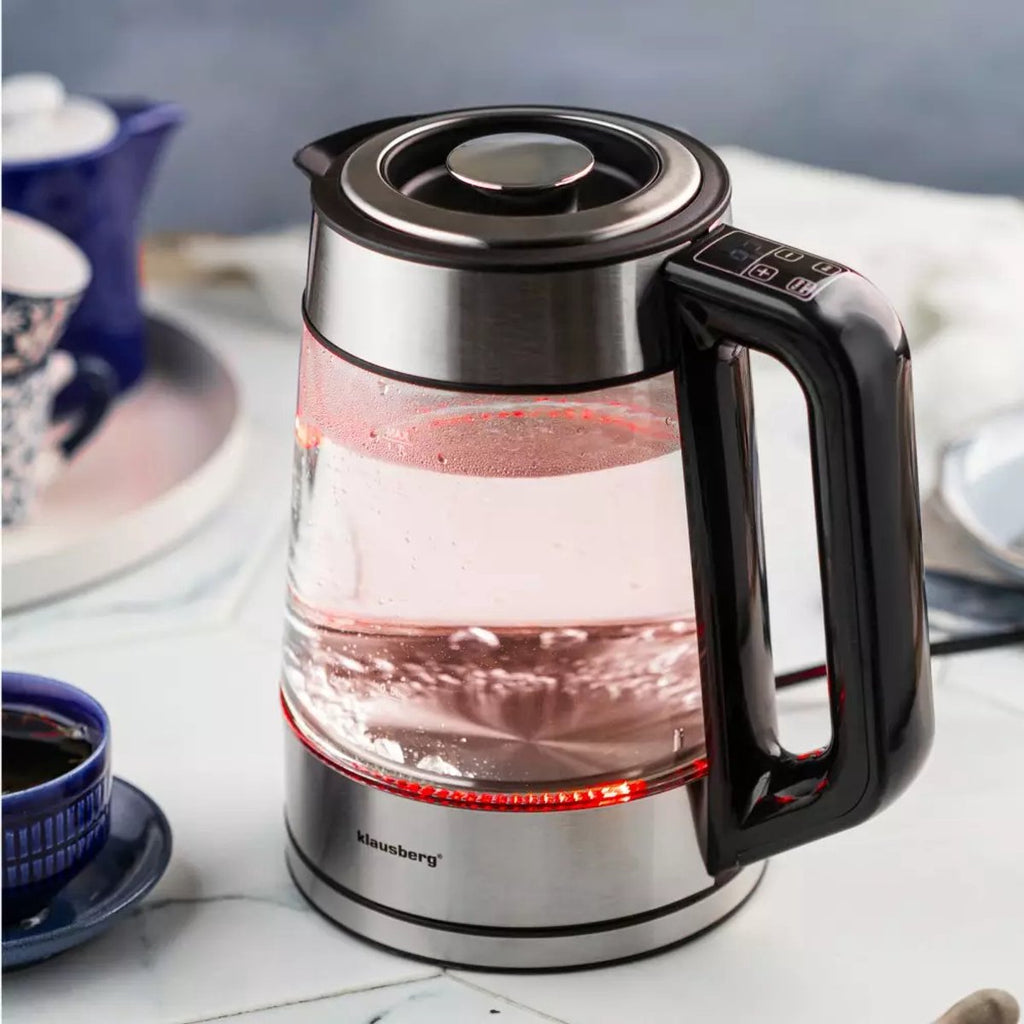 Klausberg KB7888 elektrische waterkoker 1,7 L, glas, RGB-led (3)