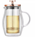 Klausberg koffie- en theepers van dubbelwandig glas, 0,35 L