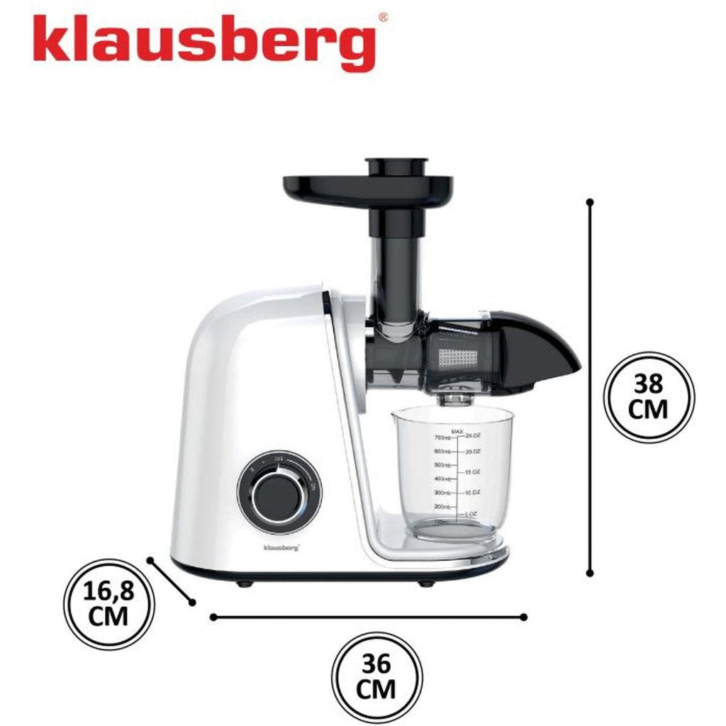 Klausberg KB-7869 slowjuicer 150 W, 700 ml, wit (11)