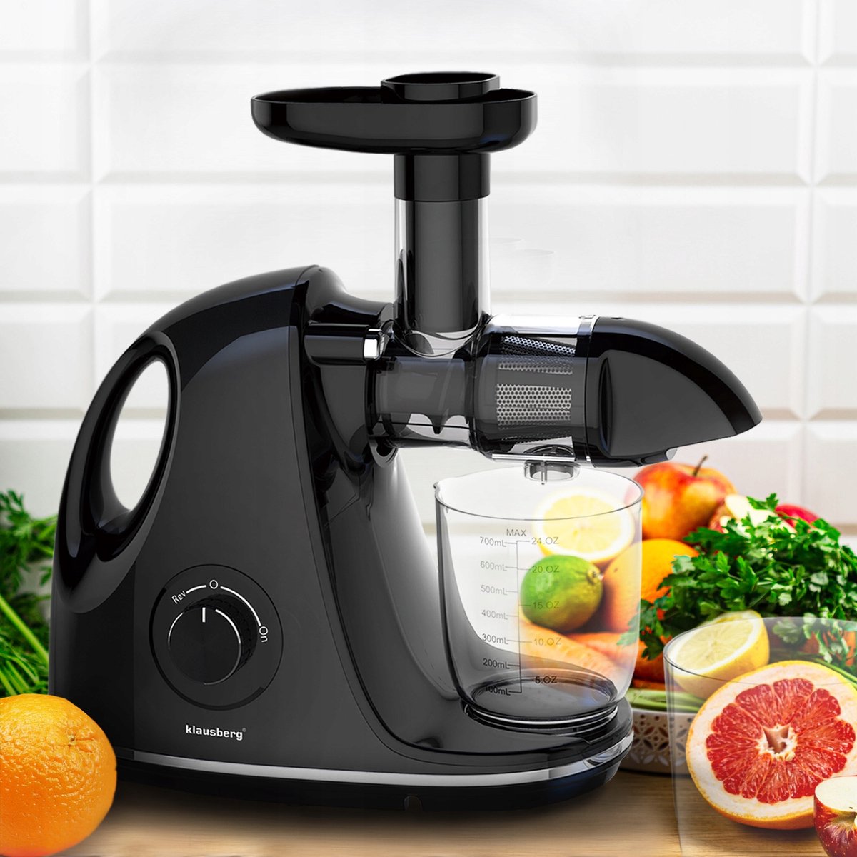 Klausberg KB-7861 slowjuicer 150 W, 700 ml, zwart (6)