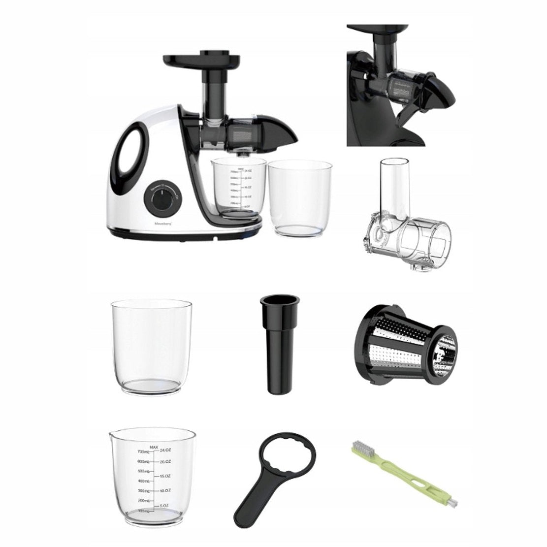 Klausberg KB-7864 slowjuicer 150 W, wit (9)