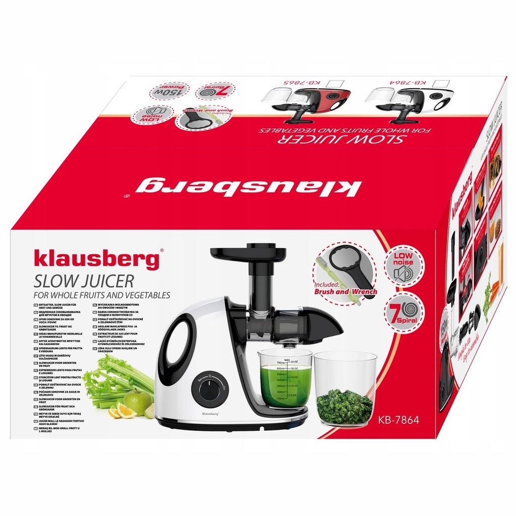 Klausberg KB-7864 slowjuicer 150 W, wit (7)