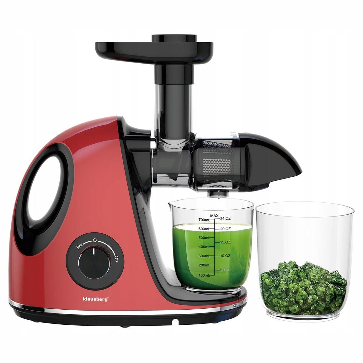 Klausberg KB-7865 slowjuicer 150 W, 700 ml, kersenrood (5)