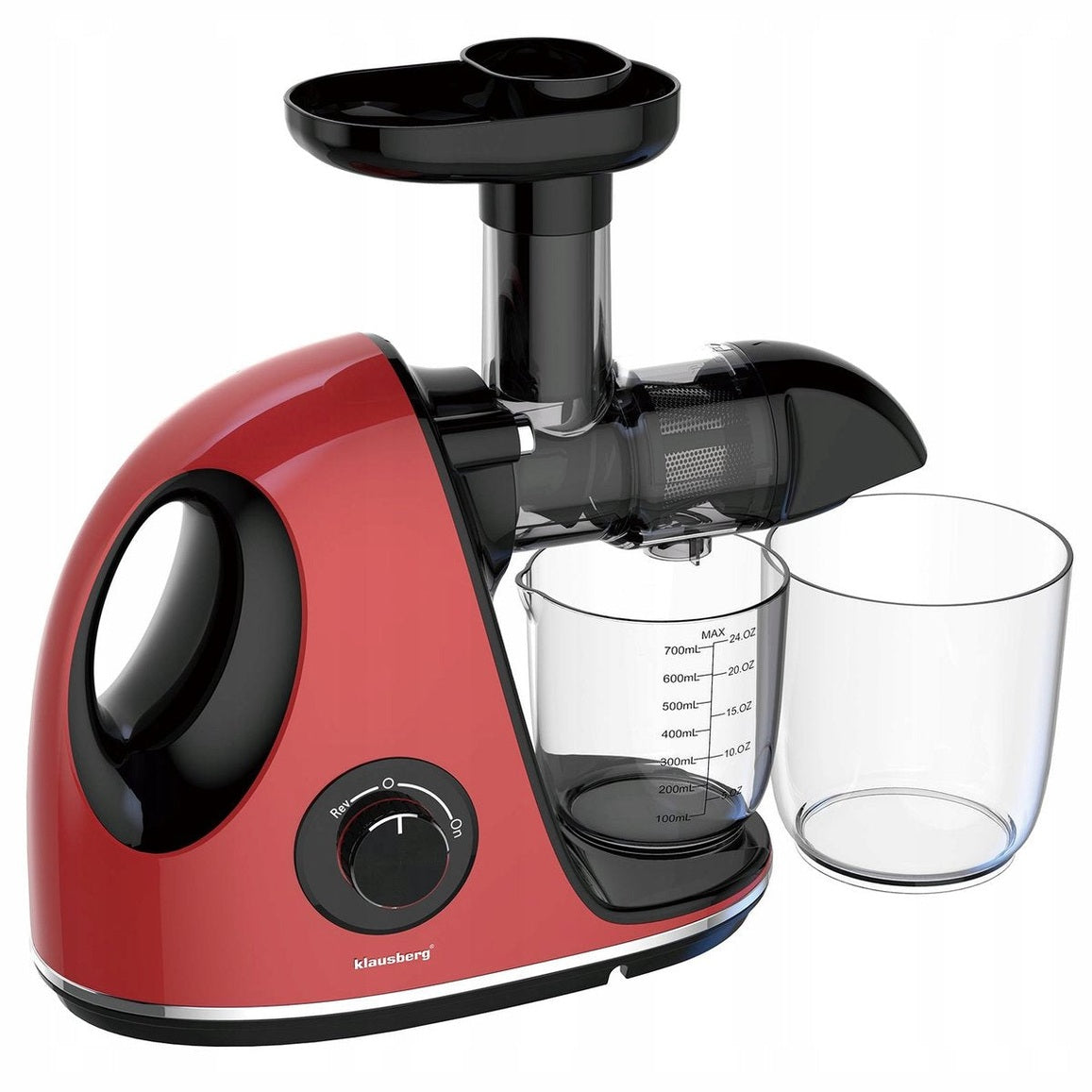 Klausberg KB-7865 slowjuicer 150 W, 700 ml, kersenrood (6)
