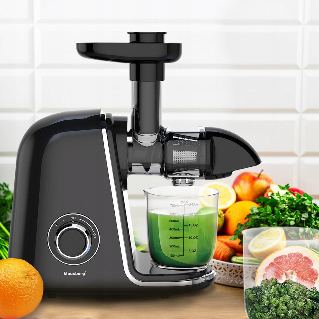 Klausberg KB-7866 slowjuicer 150 W, zwart met zilver (8)