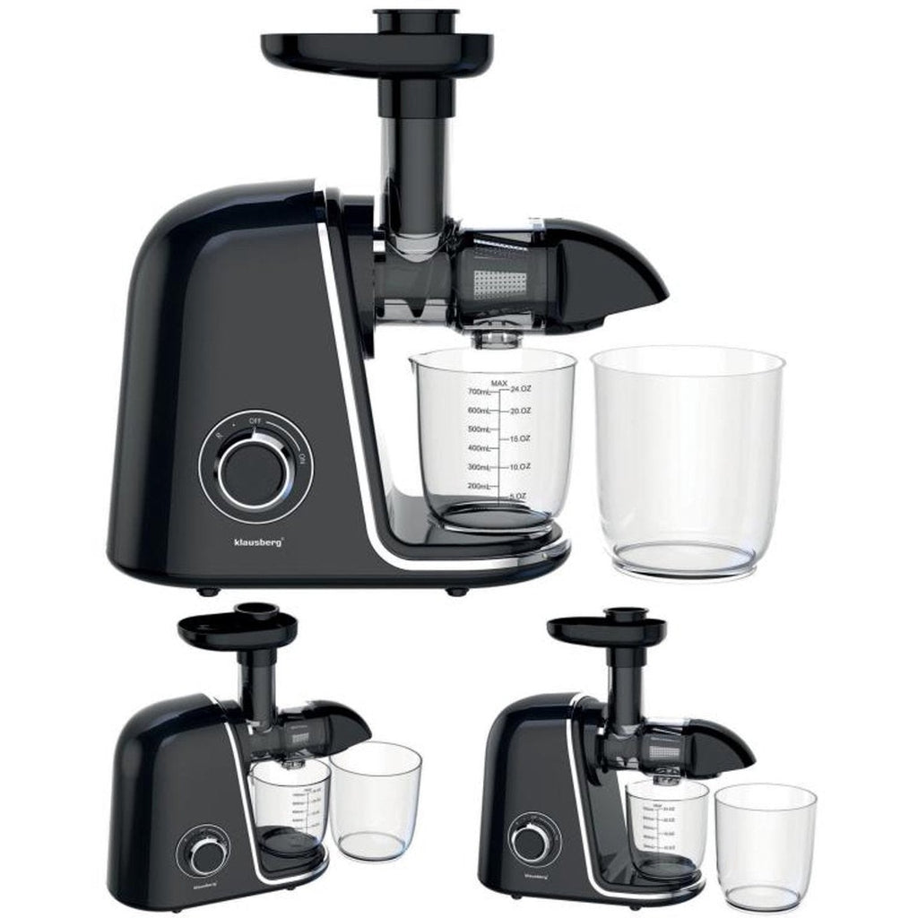 Klausberg KB-7866 slowjuicer 150 W, zwart met zilver (9)