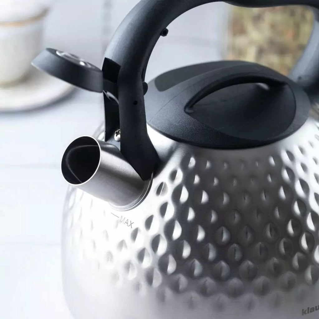 Klausberg fluitketel 3 L, rvs, zilver, voor alle warmtebronnen (5)