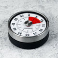 Mechanische kookwekker met magneet, rvs, 60 minuten, Ø 78,5 mm