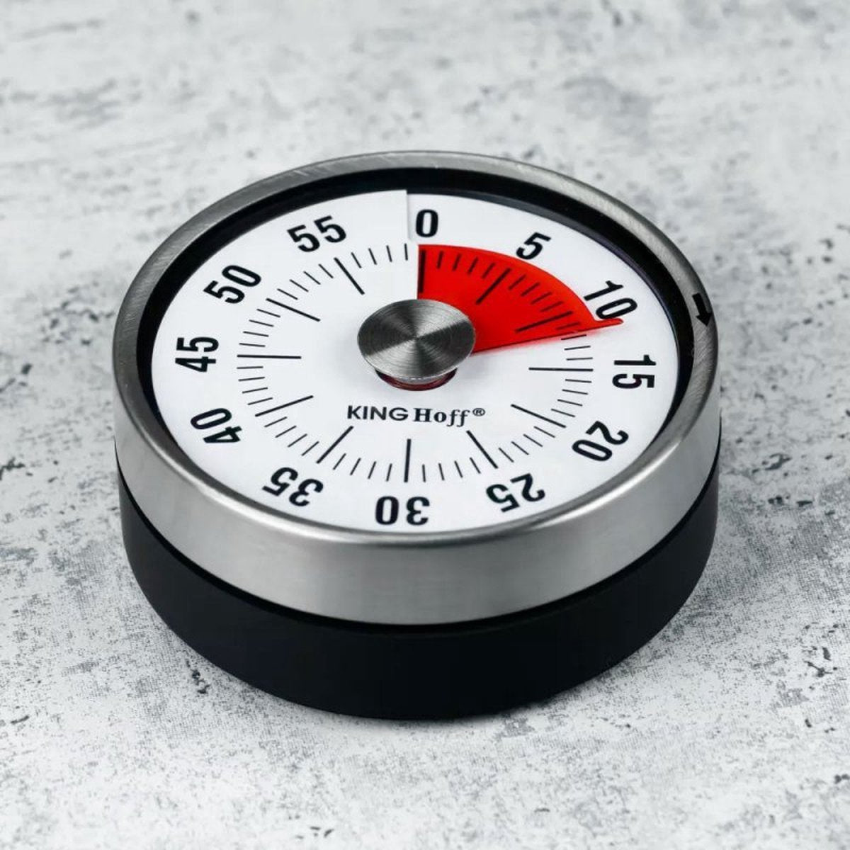 Mechanische kookwekker met magneet, rvs, 60 minuten, Ø 78,5 mm