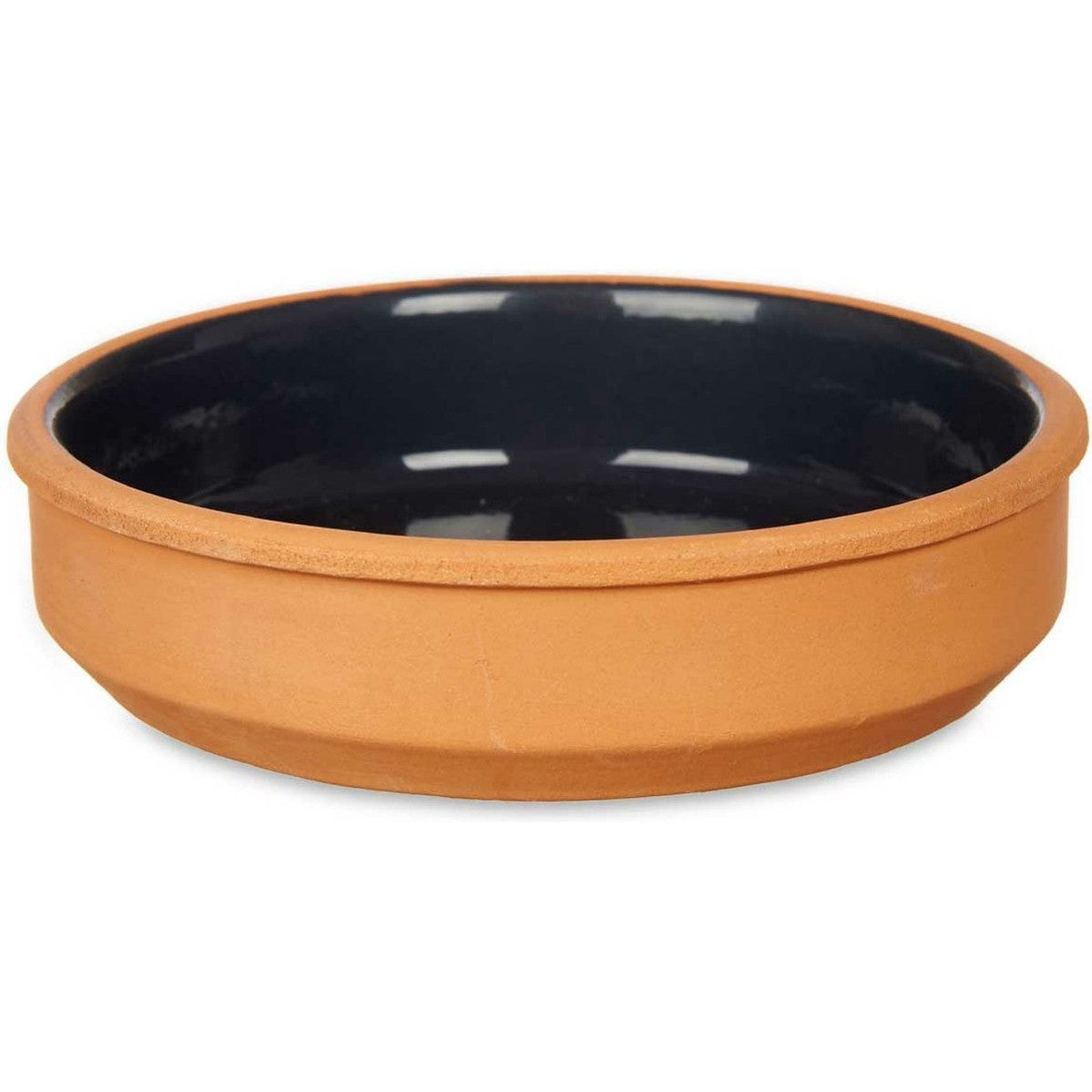 La Dehesa tapasschaaltjes terracotta en zwart, set van 4, 16 cm