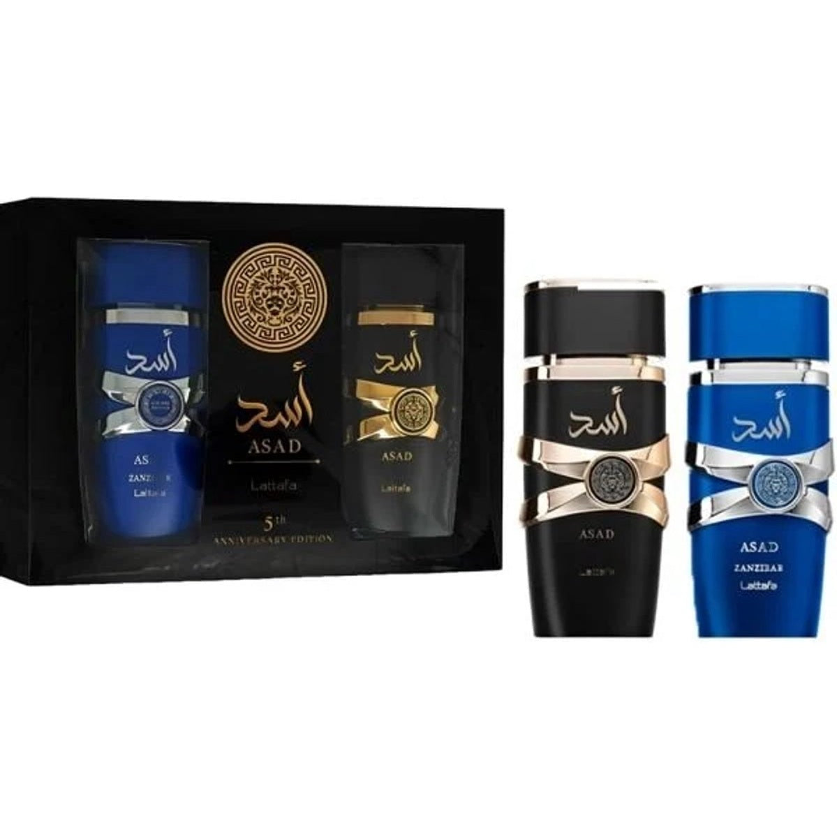 Lattafa Asad 5th Anniversary giftset, Asad en Zanzibar 100 ml