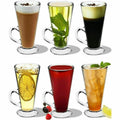 Latte macchiatoglazen met handvat, set van 6, 280 ml