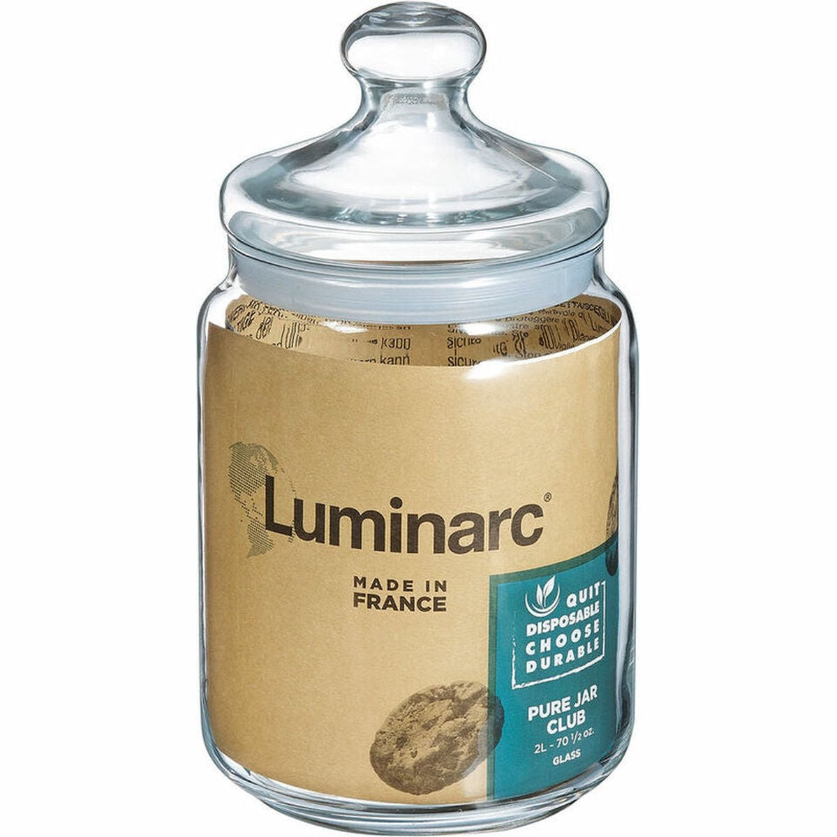 Luminarc Club snoeppot van glas met deksel, 2 L (5)