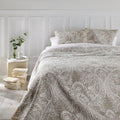 Bedsprei Marie beige met kussenslopen, 240 x 260 cm