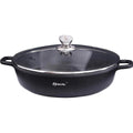 Lage braadpan met marmercoating en deksel Ø 36 cm