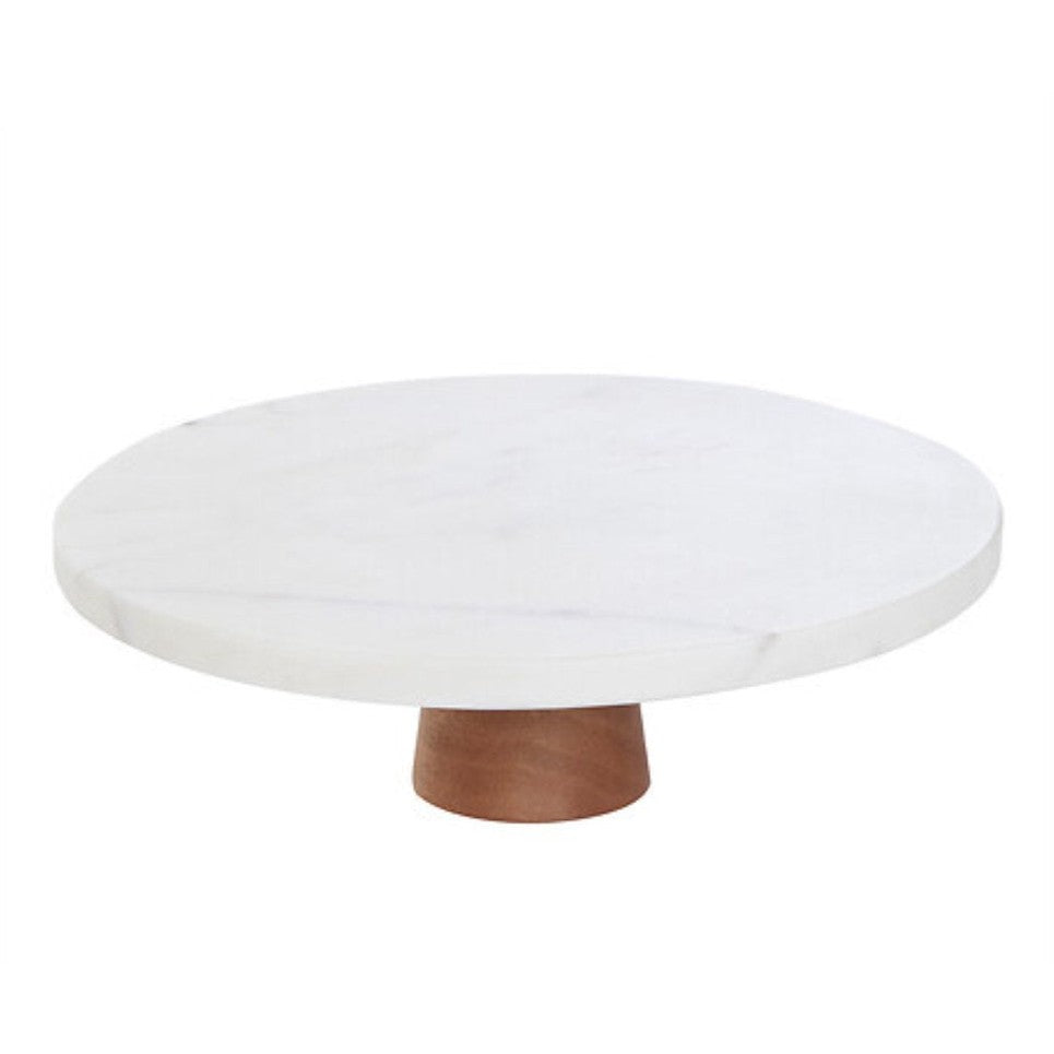 Marmeren taartstandaard 25 cm, taartplateau
