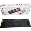 Marmeren dienblad met gouden handvatten, 40 x 14 cm
