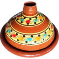 Marokkaanse aardewerk tajine Ø 35 cm, handgemaakt