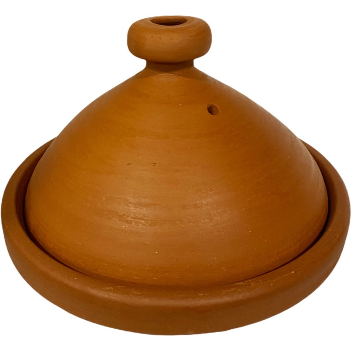 Marokkaanse aardewerk tajine naturel 33 cm, ongeglazuurd