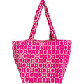Fluwelen shopper Marrakech, handgemaakt, rose, gouden accenten