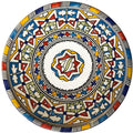Marokkaanse keramische schaal Fes, kleurrijk, 35 cm