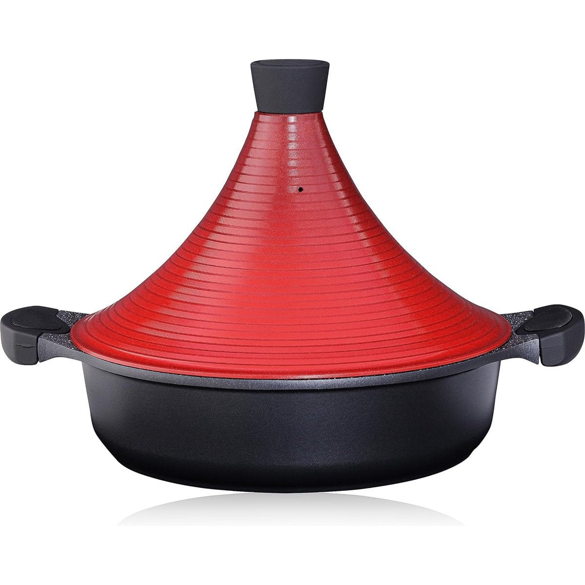 Marokkaanse Tajine Kookpot | Inductie | Zelfvullende deksel 28 cm metaal | Super Non Stick Traditionele Malse Slow Cook Tajin Braadpan'
