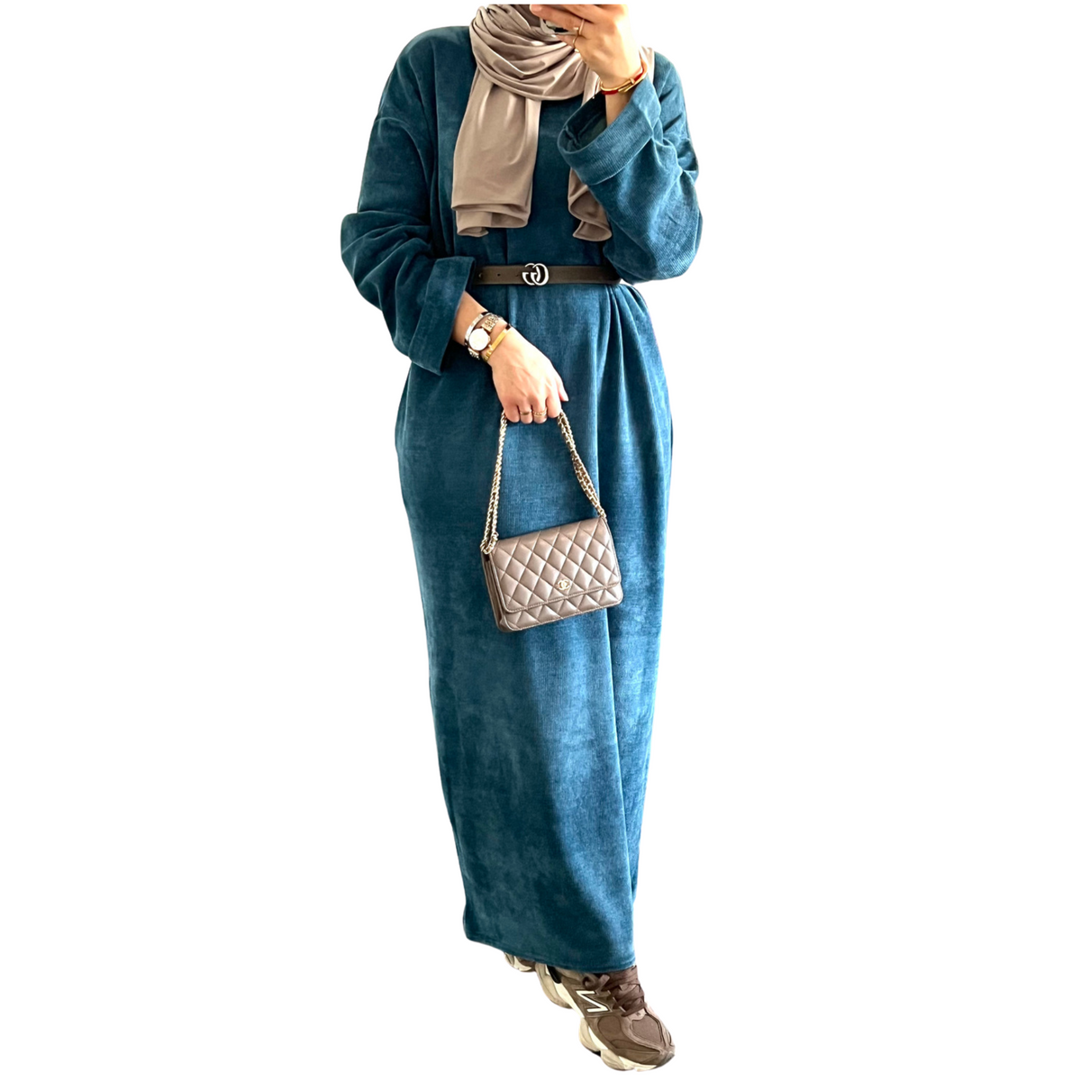 Maya Dress - Petrol - MODESTNOVA