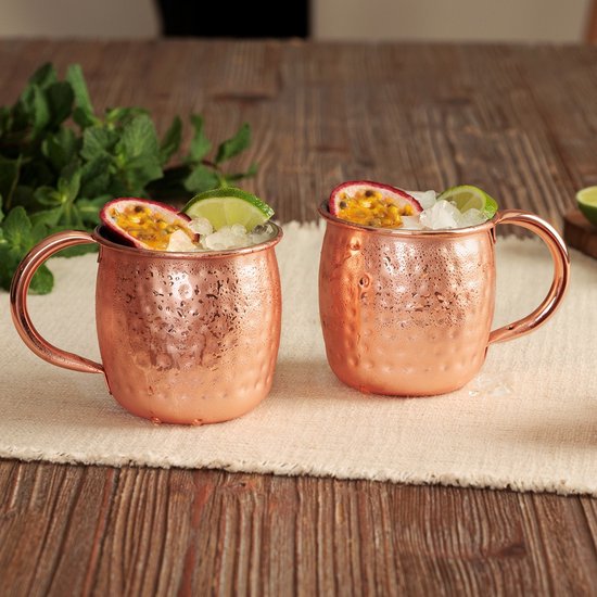 Moscow Mule koperen mokken, set van 2, 47 cl