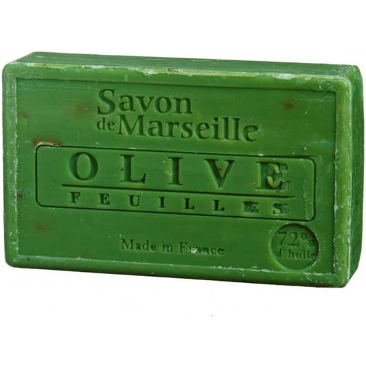 Natuurlijke Marseille Zeep Olijf met Blaadjes - 100 gram