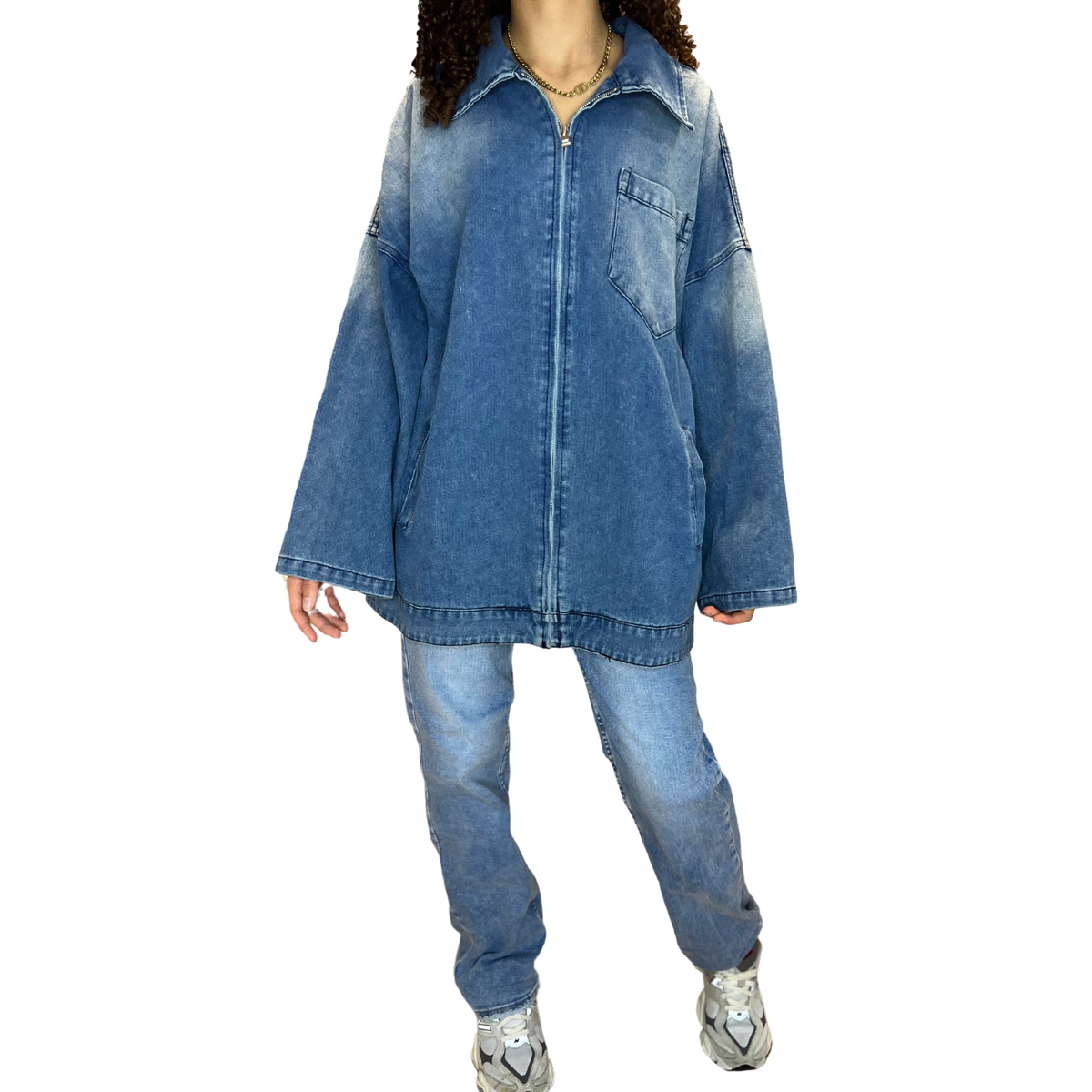 Oversized Demin Jacket - MODESTNOVA