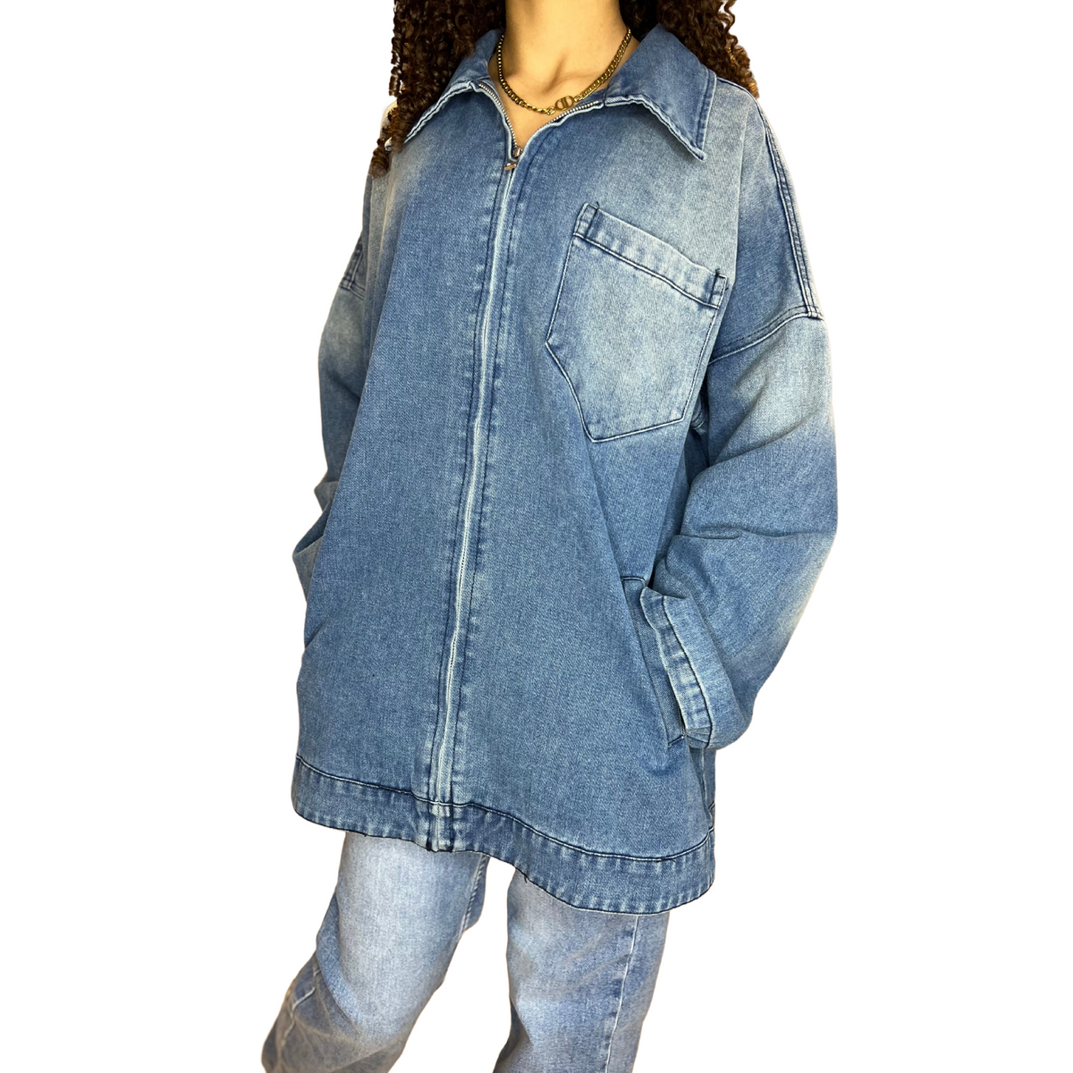 Oversized Demin Jacket - MODESTNOVA