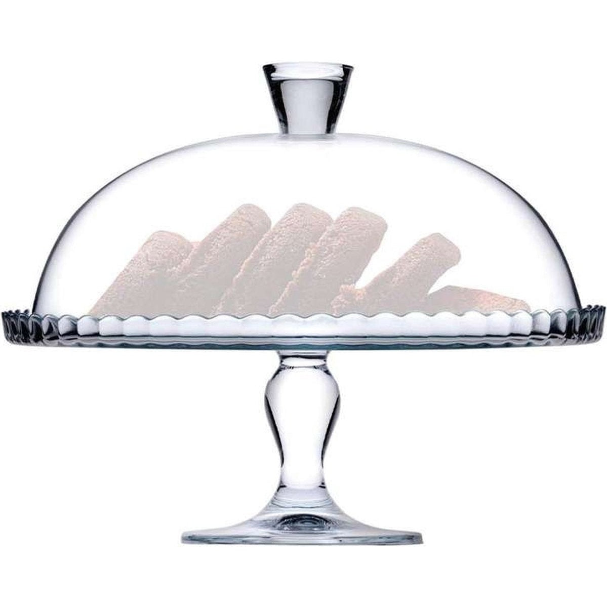 Paşabahçe taartplateau van glas, Ø 32,2 cm, hoogte 27 cm