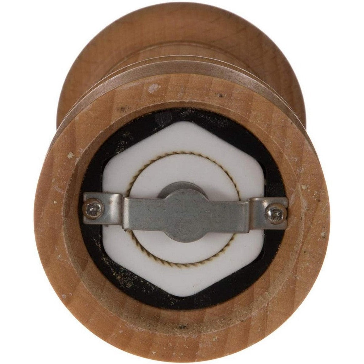 Pepermolen/zoutmolen hout beige 14 cm - Pepermaler/zoutmaler - Kruiden en specerijen vermalers