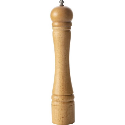 Pepermolen/zoutmolen hout beige 30 cm - Pepermaler/zoutmaler - Kruiden en specerijen vermalers