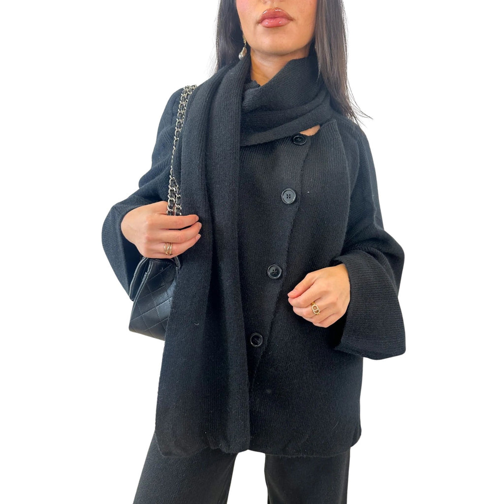 Sisi twinset vest en broek, zwart (2)