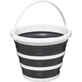 Opvouwbare schoonmaakemmer, wit en grijs, 10 L (32 x 24,5 cm)