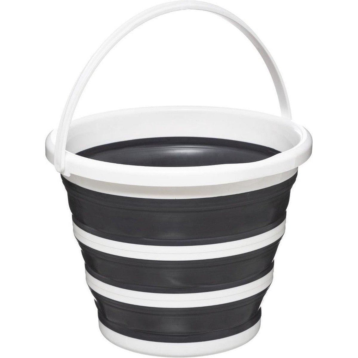 Opvouwbare schoonmaakemmer, wit en grijs, 10 L (32 x 24,5 cm)
