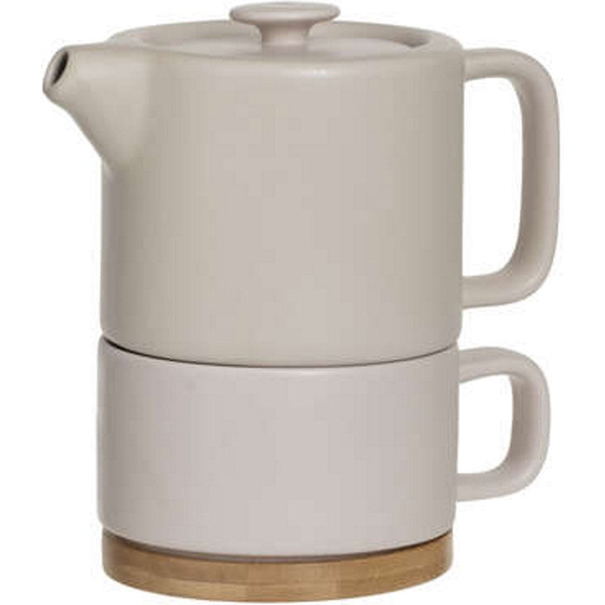 Secret de Gourmet theepot met kopje en onderzetter, nude rose