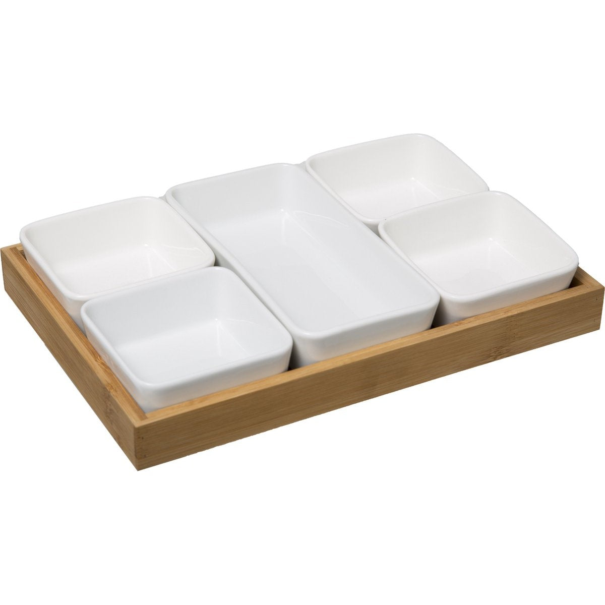 Secret de Gourmet aperitiefset, 6 schaaltjes en dienblad