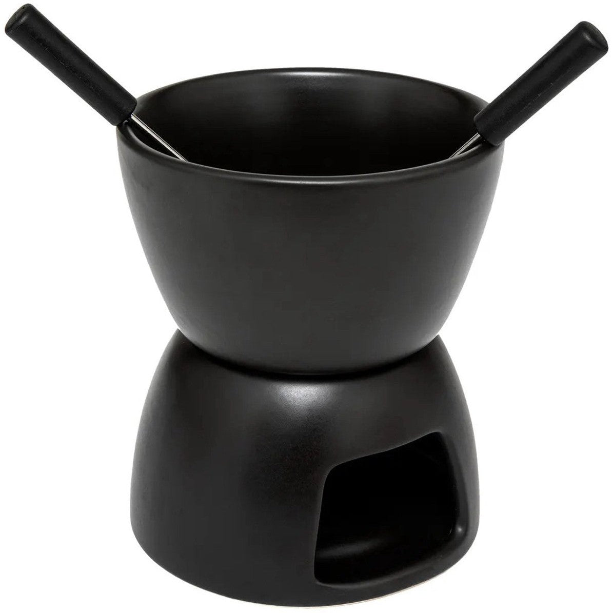 Secret de Gourmet fondueset voor 2 personen, keramiek, zwart